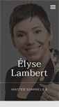 Mobile Screenshot of elyselambert.com